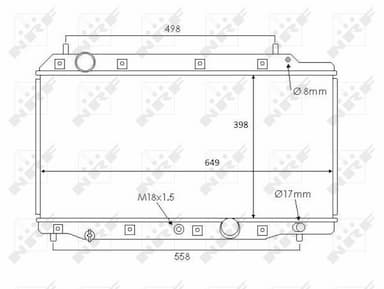 Radiators, Motora dzesēšanas sistēma NRF 58383 1