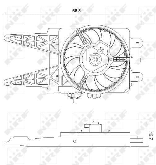 Ventilators, Motora dzesēšanas sistēma NRF 47248 1