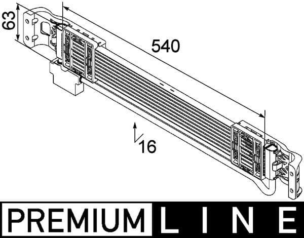 Eļļas radiators, Motoreļļa MAHLE CLC 69 000P 1