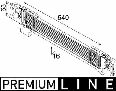 Eļļas radiators, Motoreļļa MAHLE CLC 69 000P 1