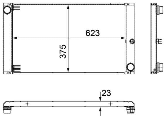 Radiators, Motora dzesēšanas sistēma MAHLE CR 1093 000P 1