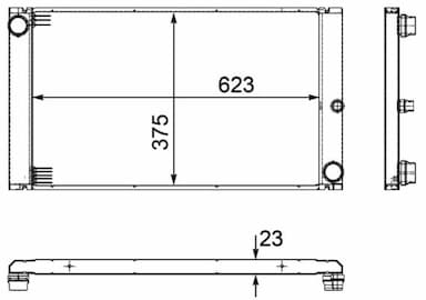 Radiators, Motora dzesēšanas sistēma MAHLE CR 1093 000P 1