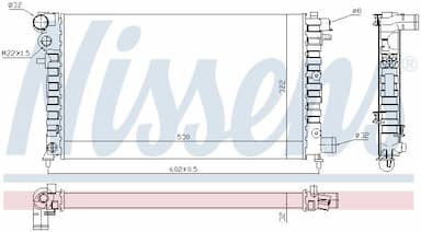 Radiators, Motora dzesēšanas sistēma NISSENS 61346 5