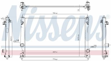 Radiators, Motora dzesēšanas sistēma NISSENS 606786 1