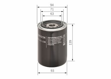 Eļļas filtrs BOSCH 0 451 103 238 5