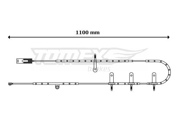 Indikators, Bremžu uzliku nodilums TOMEX Brakes TX 30-71 1