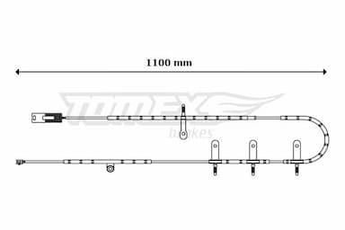 Indikators, Bremžu uzliku nodilums TOMEX Brakes TX 30-71 1