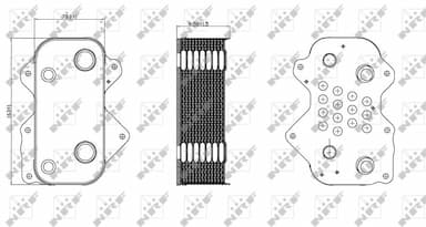 Eļļas radiators, Motoreļļa NRF 31259 5