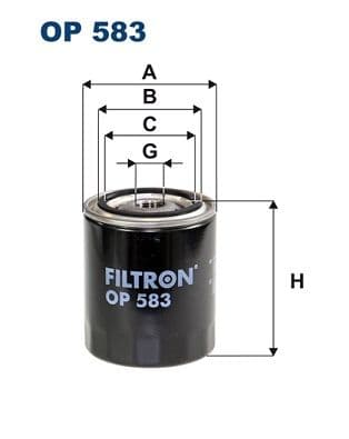 Eļļas filtrs FILTRON OP 583 1