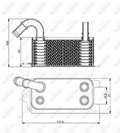 Eļļas radiators, Automātiskā pārnesumkārba NRF 31192 2