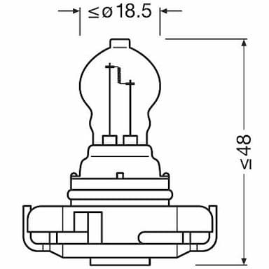 Kvēlspuldze ams-OSRAM 5202 3