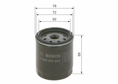 Eļļas filtrs BOSCH 0 986 452 044 5