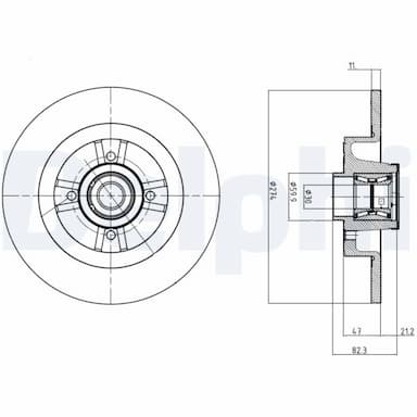 Bremžu diski DELPHI BG9030RS 1