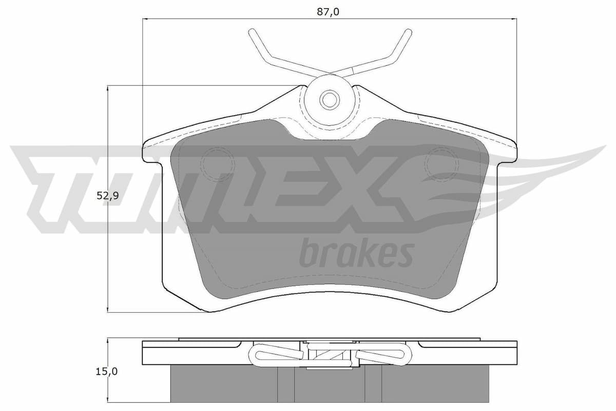 Bremžu uzliku kompl., Disku bremzes TOMEX Brakes TX 10-78 1