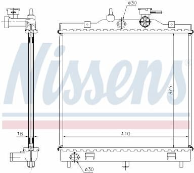 Radiators, Motora dzesēšanas sistēma NISSENS 66655 5