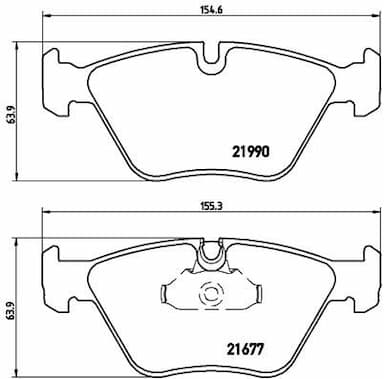 Bremžu uzliku kompl., Disku bremzes BREMBO P 06 065 1