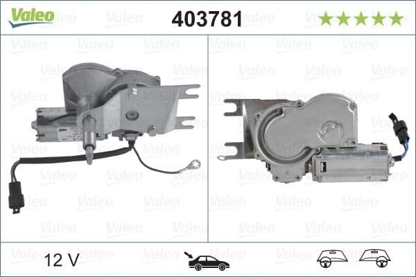 Stikla tīrītāju motors VALEO 403781 1