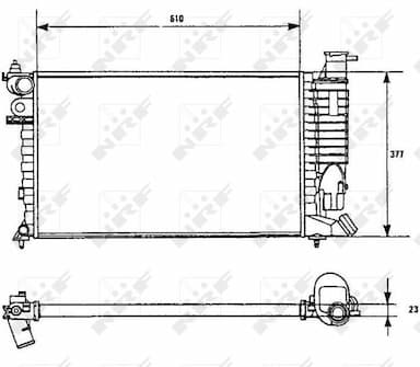 Radiators, Motora dzesēšanas sistēma NRF 58961 4