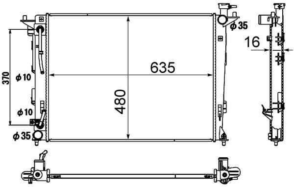 Radiators, Motora dzesēšanas sistēma MAHLE CR 1890 000S 1