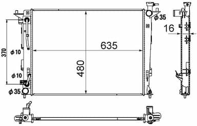 Radiators, Motora dzesēšanas sistēma MAHLE CR 1890 000S 1