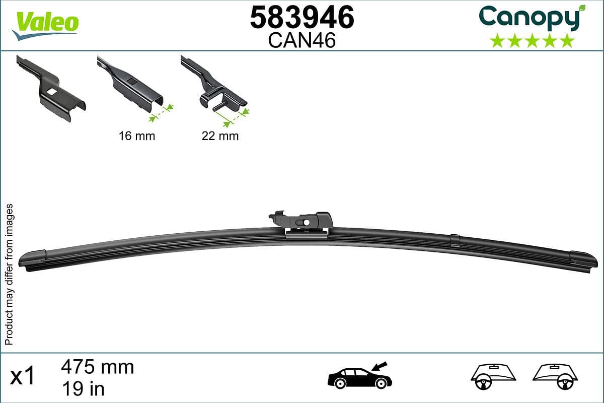 Stikla tīrītāja slotiņa VALEO 583946 1