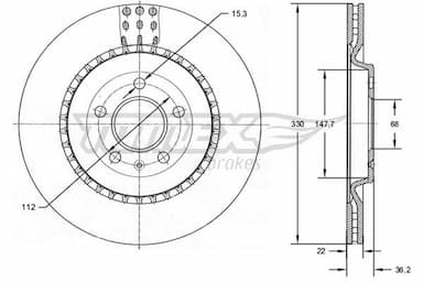 Bremžu diski TOMEX Brakes TX 72-79 1