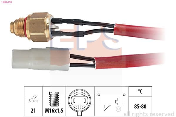 Termoslēdzis, Radiatora ventilators EPS 1.850.150 1