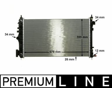 Radiators, Motora dzesēšanas sistēma MAHLE CR 1101 000P 1