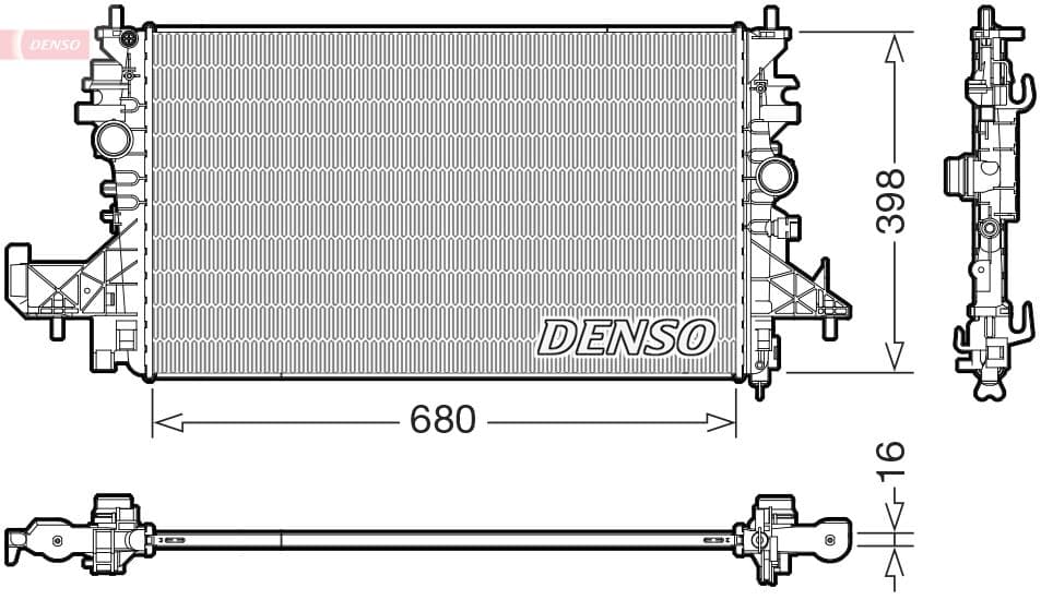 Radiators, Motora dzesēšanas sistēma DENSO DRM20128 1