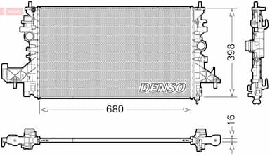 Radiators, Motora dzesēšanas sistēma DENSO DRM20128 1