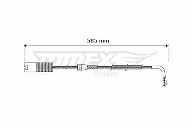 Indikators, Bremžu uzliku nodilums TOMEX Brakes TX 30-35 1