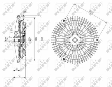 Sajūgs, Radiatora ventilators NRF 49617 5