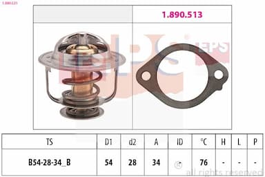 Termostats, Dzesēšanas šķidrums EPS 1.880.521 1