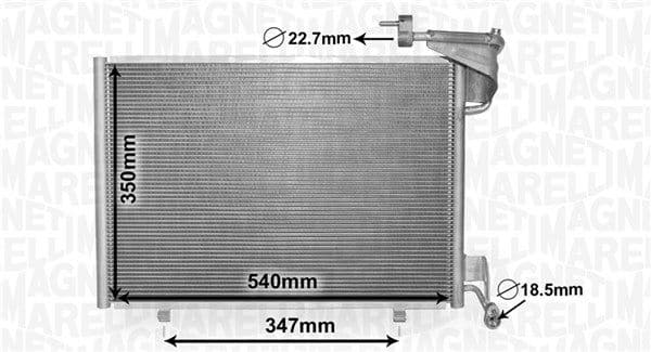 Kondensators, Gaisa kond. sistēma MAGNETI MARELLI 350203870000 1