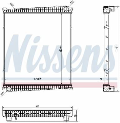 Radiators, Motora dzesēšanas sistēma NISSENS 6378750 5