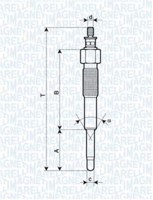 Kvēlsvece MAGNETI MARELLI 062900041304 1