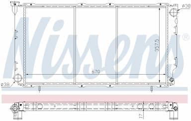 Radiators, Motora dzesēšanas sistēma NISSENS 64087 5