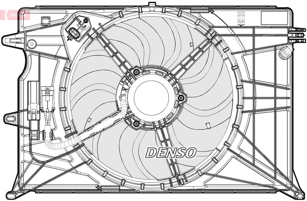 Ventilators, Motora dzesēšanas sistēma DENSO DER09074 1