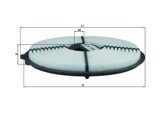 Gaisa filtrs KNECHT LX 733 1