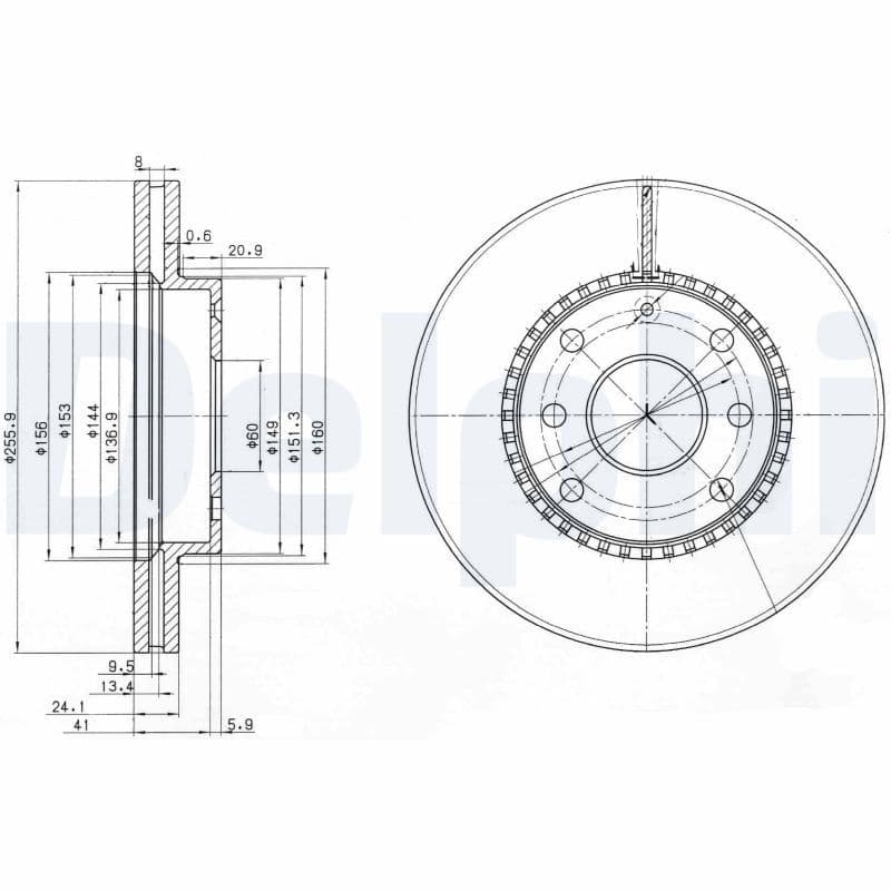 Bremžu diski DELPHI BG3790 1