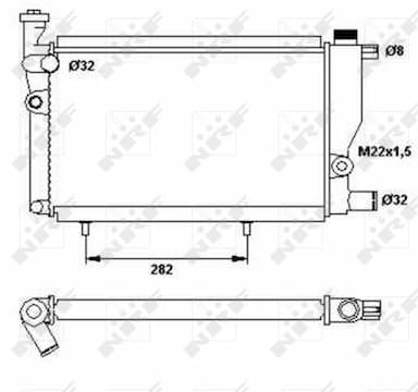 Radiators, Motora dzesēšanas sistēma NRF 52024 5