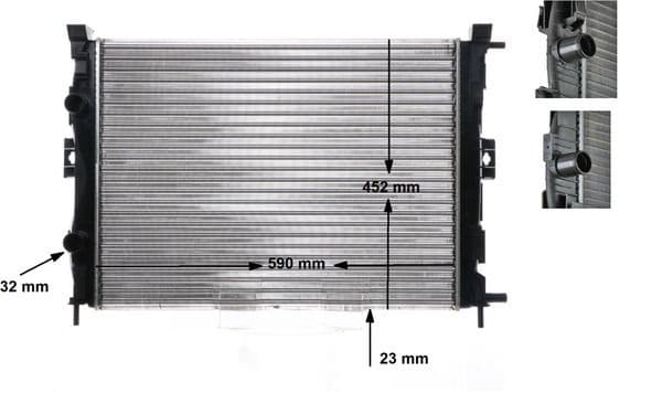 Radiators, Motora dzesēšanas sistēma MAHLE CR 1690 000S 1