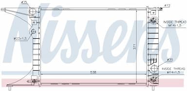 Radiators, Motora dzesēšanas sistēma NISSENS 63071 5