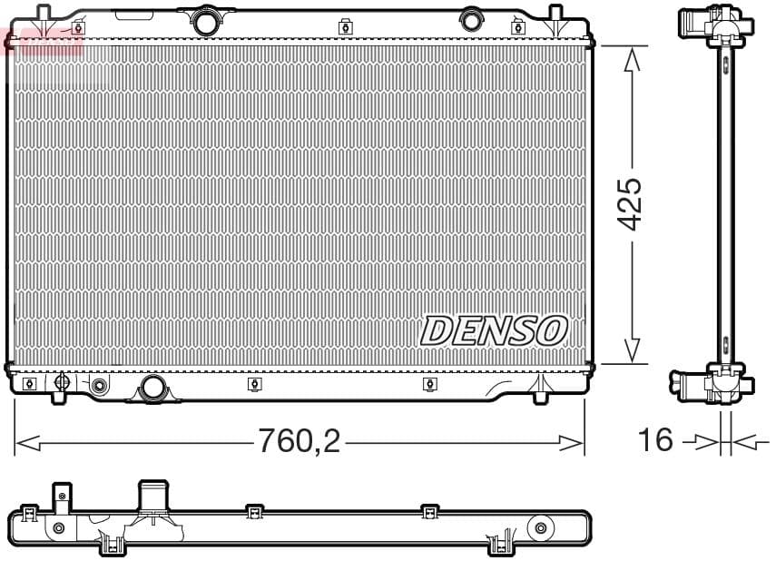 Radiators, Motora dzesēšanas sistēma DENSO DRM40107 1