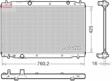 Radiators, Motora dzesēšanas sistēma DENSO DRM40107 1