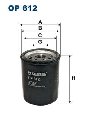 Eļļas filtrs FILTRON OP 612 1