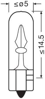 Kvēlspuldze ams-OSRAM 2721-2BL 3