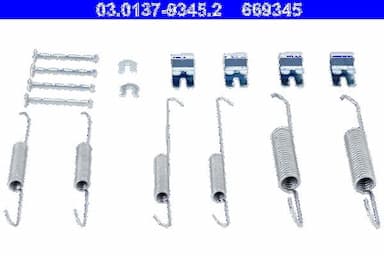 Piederumu komplekts, Bremžu loki ATE 03.0137-9345.2 2