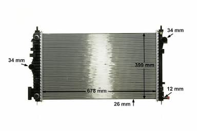 Radiators, Motora dzesēšanas sistēma MAHLE CR 1101 000P 10