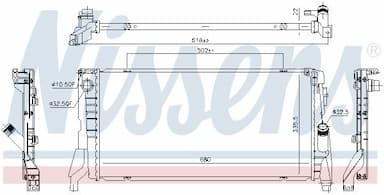 Radiators, Motora dzesēšanas sistēma NISSENS 69710 6